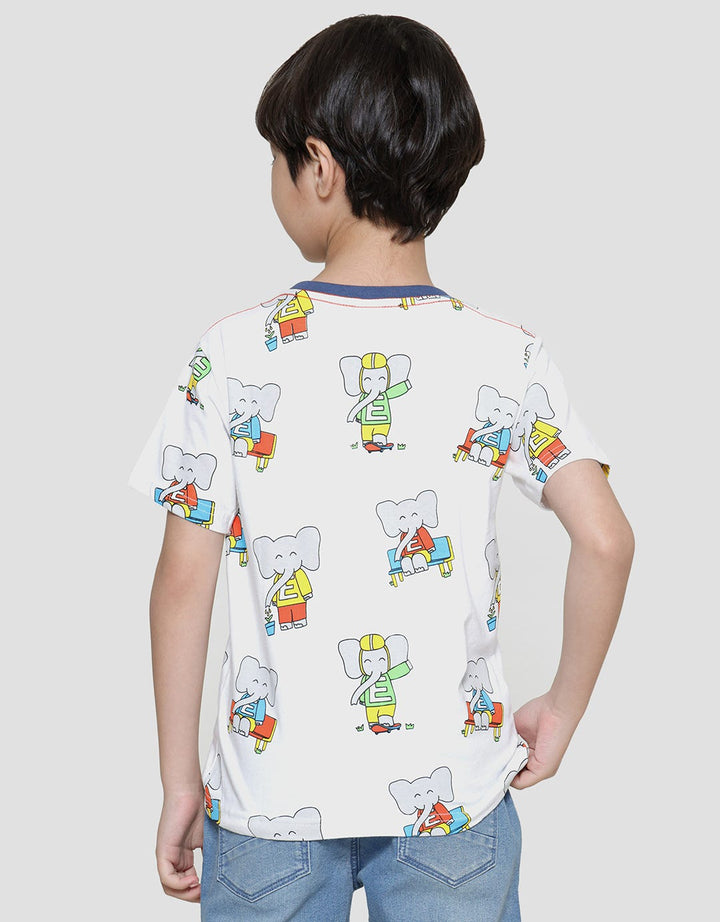 Little M Gajah Kaos Lengan Pendek Anak Laki-laki