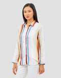 Geela Laruku Stripe Blouse Wanita