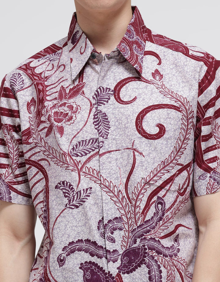 Arjuna Weda Modern 5 Men's Batik Shirt
