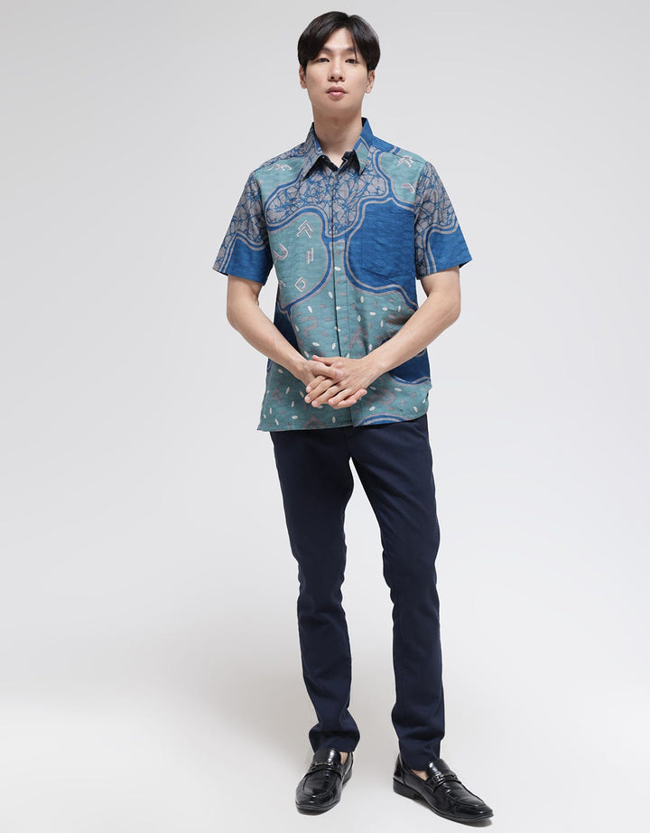 Arjuna Weda Hem Batik Sekat Aksara