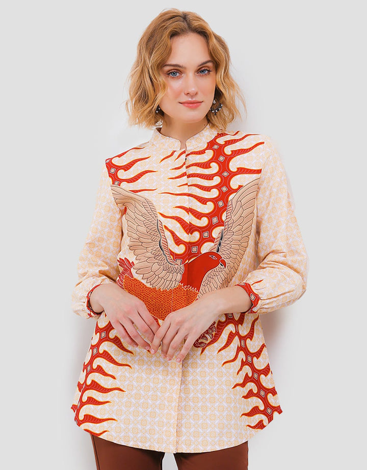 Arjuna Weda Batik Garuda Print Women's Blouse