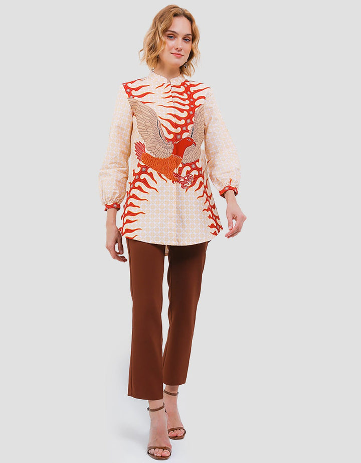 Arjuna Weda Batik Garuda Print Women's Blouse