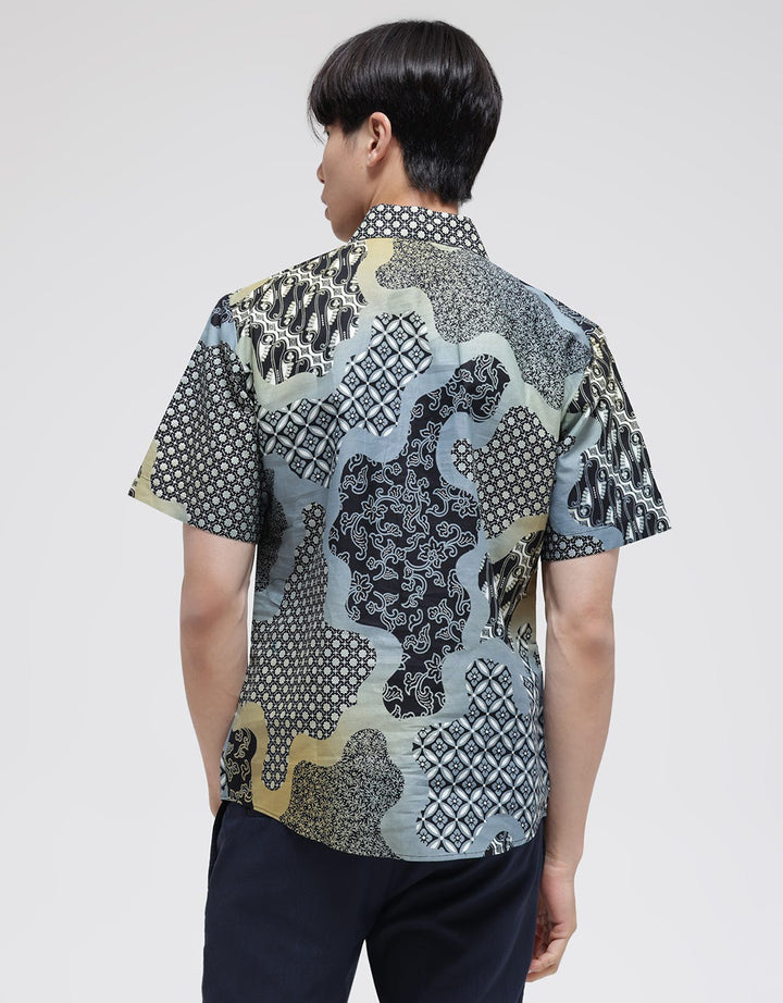 Arjuna Weda Sekar Jagad Pelangi Hem Batik Pria