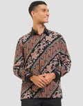Arjuna Weda Butterfly Slope Batik Shirt