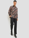 Arjuna Weda Butterfly Slope Batik Shirt
