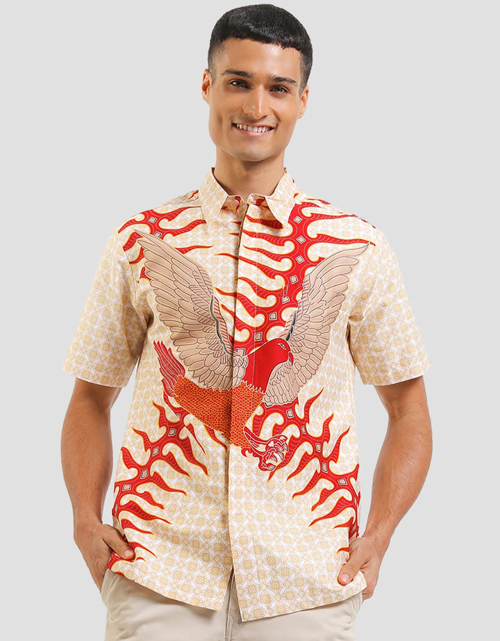 Arjuna Weda Garuda Print Men's Batik Shirt