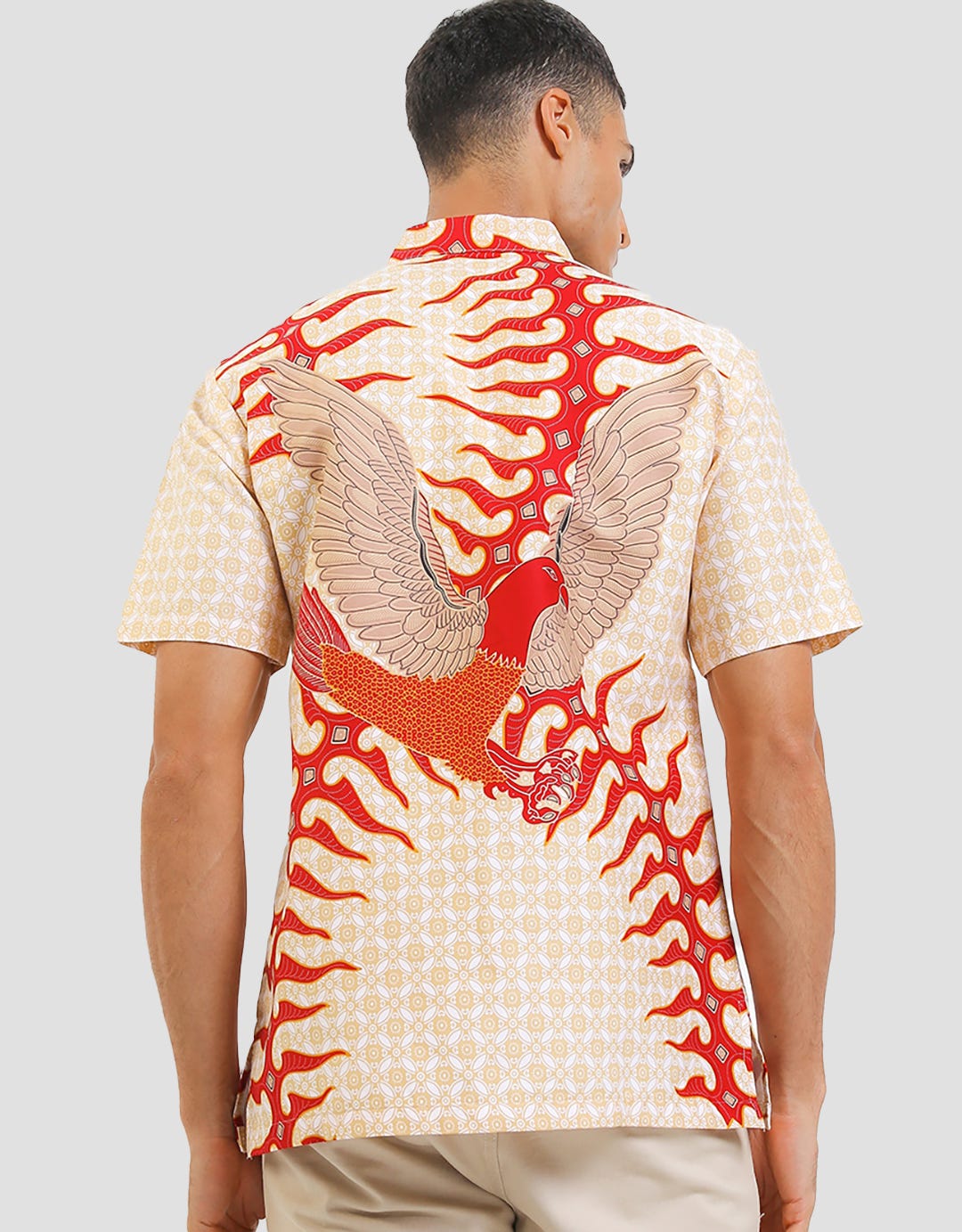 Arjuna Weda Garuda Print Men's Batik Shirt