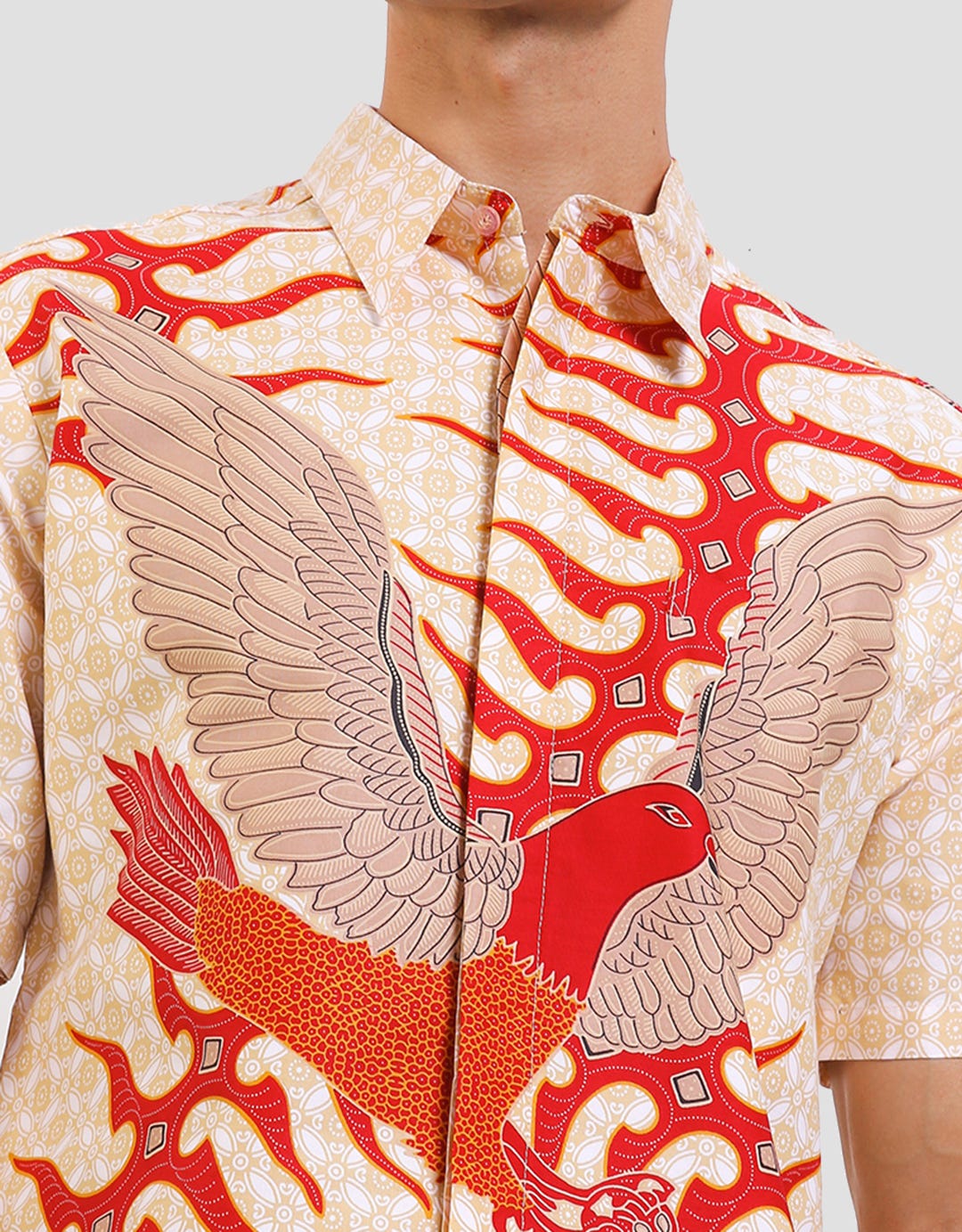 Arjuna Weda Garuda Print Men's Batik Shirt