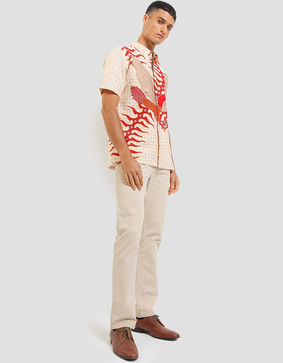Arjuna Weda Garuda Print Men's Batik Shirt