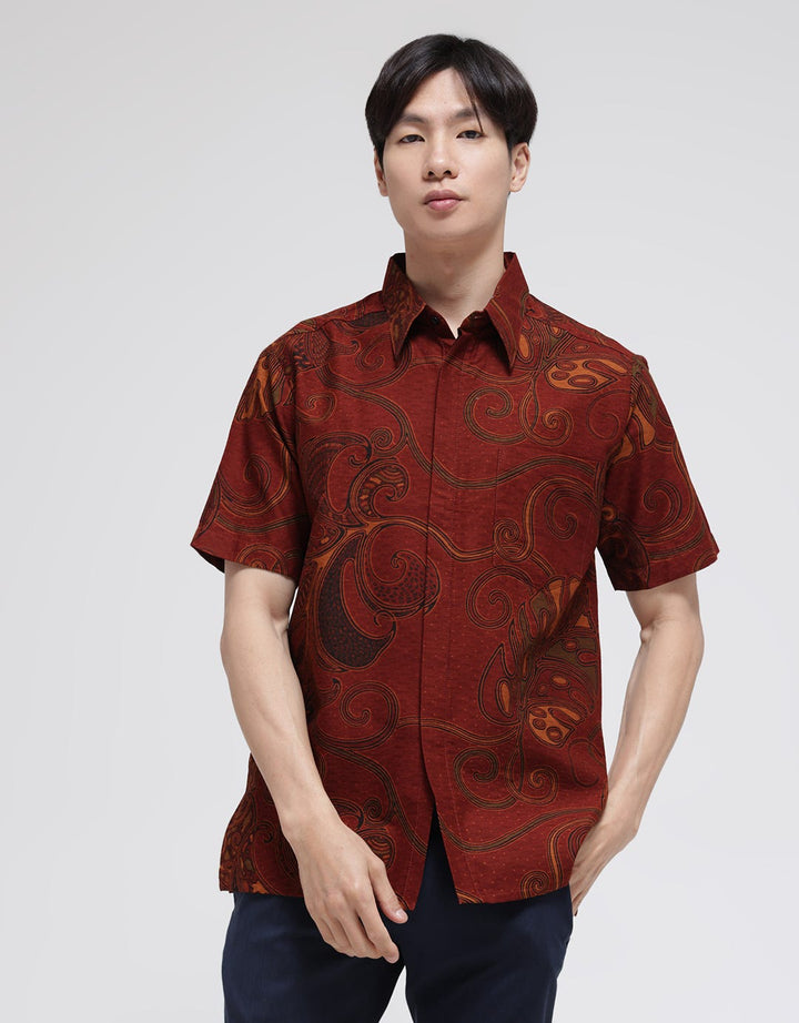Arjuna Weda Hem Batik Daun