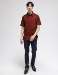 Arjuna Weda Hem Batik Daun