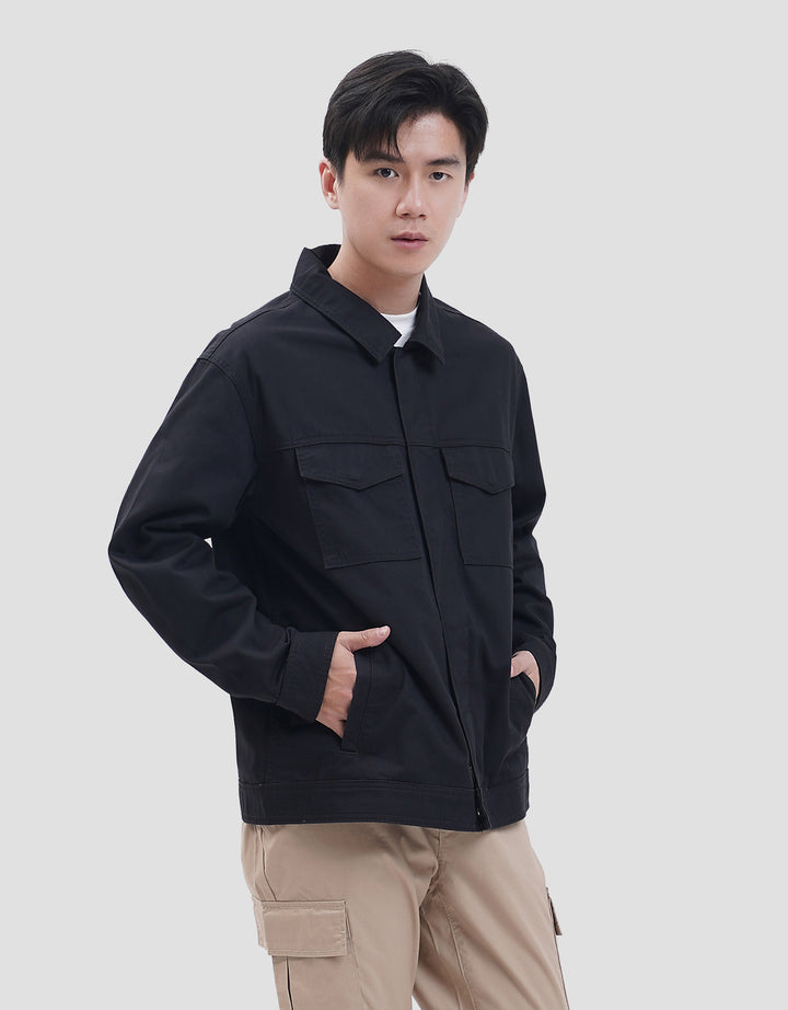 SUKO KATUN TWILL OUTERWEAR WORKWEAR LENGAN PANJANG JAKET PRIA