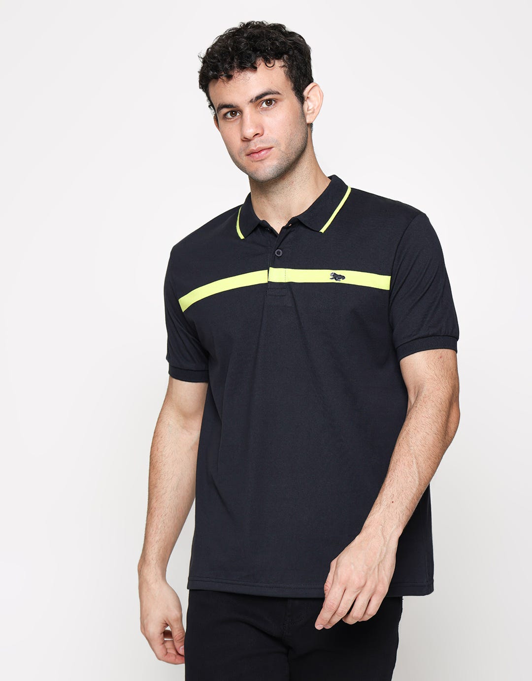 Walrus One Stripe Logo Men's Polo Shirt