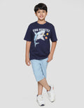 Nevada Rib Stripe Non Stretch Boys Denim Shorts