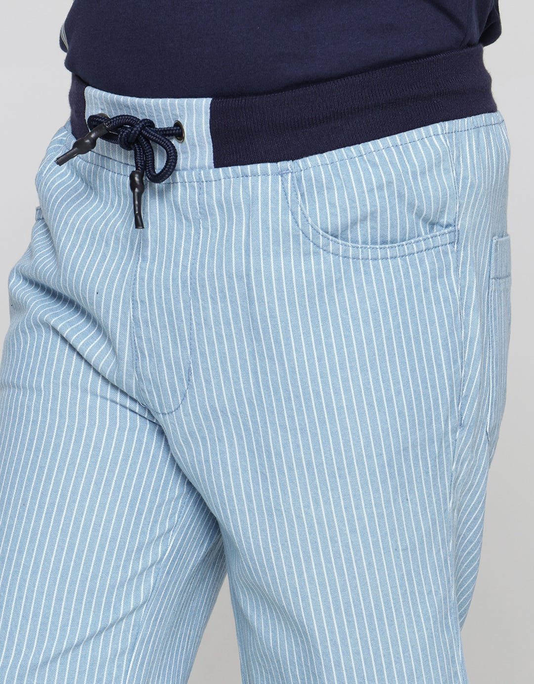 Nevada Rib Stripe Non Stretch Celana Denim Pendek Anak Laki-Laki