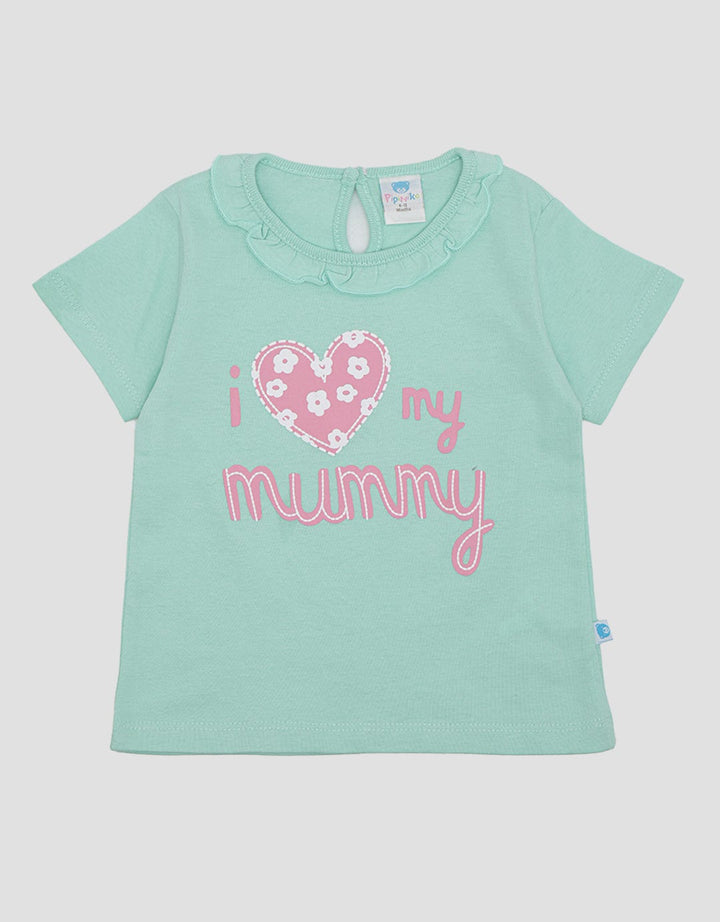 Pipiniko I Love Mommy Kaos Anak Perempuan