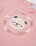 Pipiniko Bear Ruffle Kaos Anak Perempuan