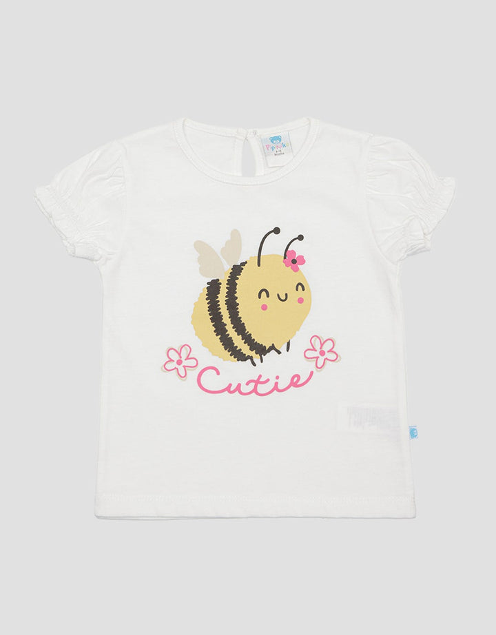 Pipiniko Bee Print Girls T-Shirt