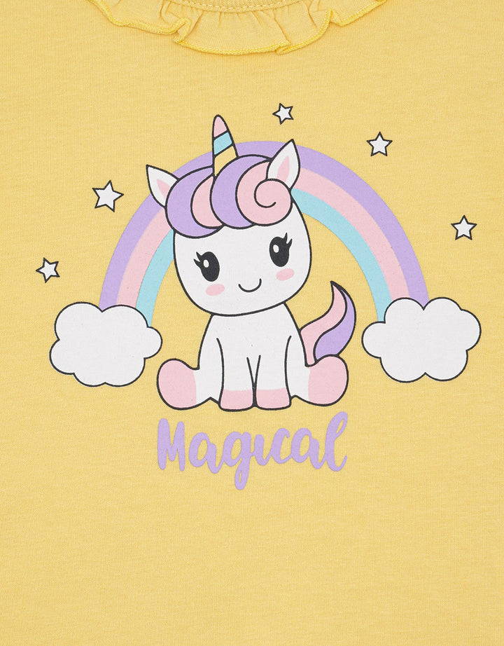 Pipiniko Unicorn Print Kaos Anak Perempuan