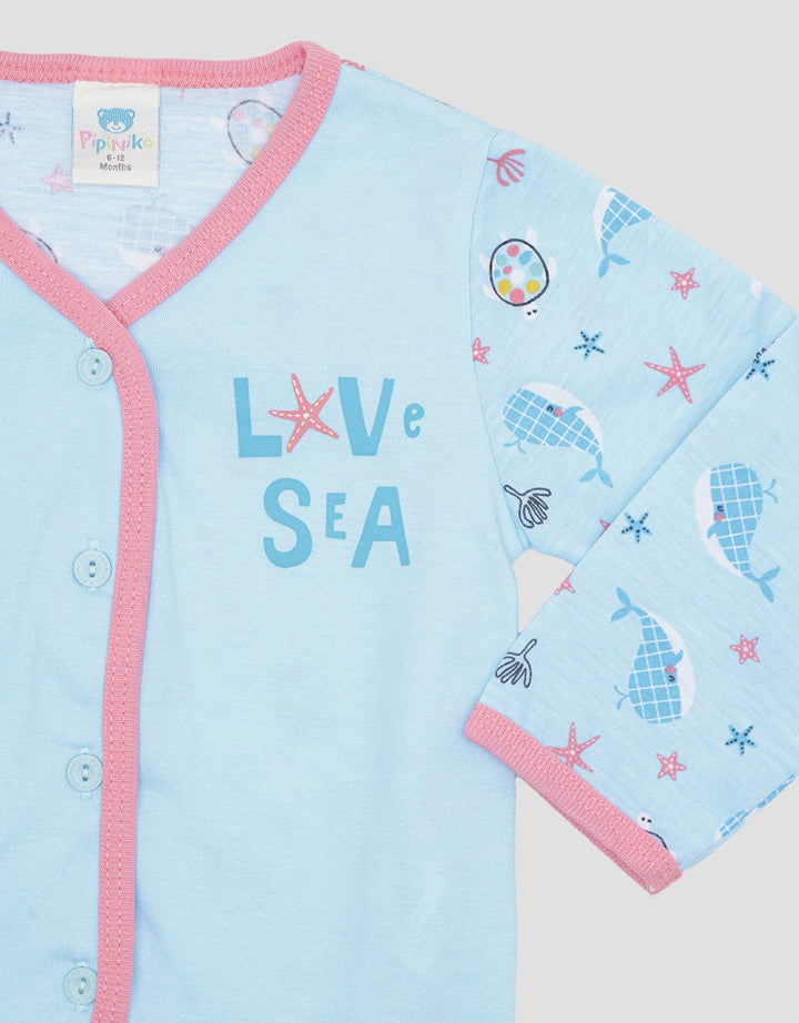 Pipiniko Seaworld Kaos Lengan Panjang Bayi
