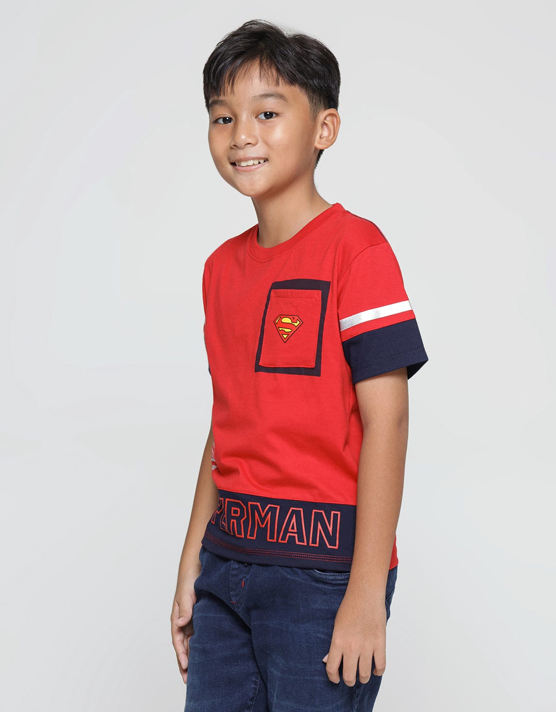 Character Superman Pocket T-shirt for Boys
