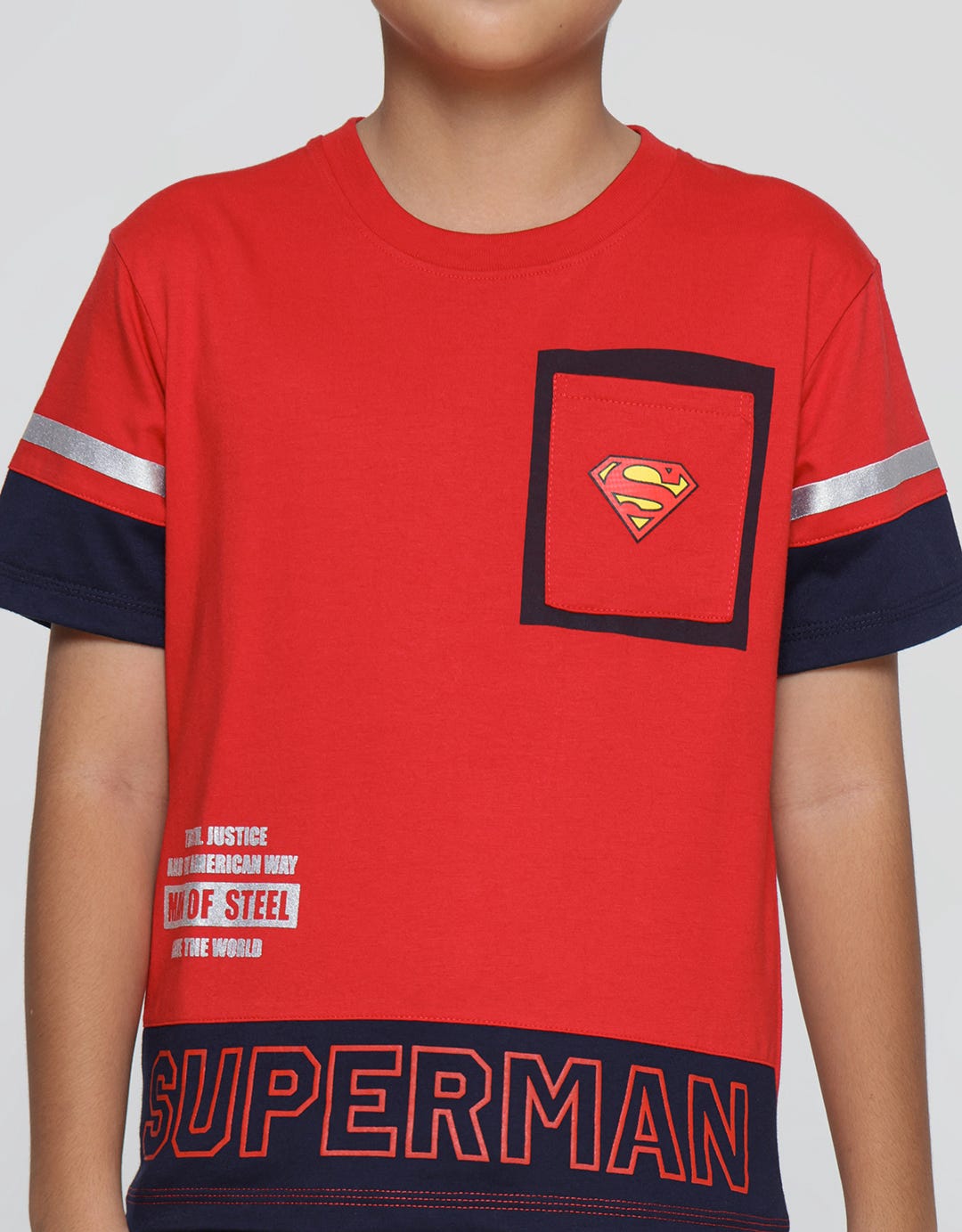 Character Superman Pocket T-shirt for Boys