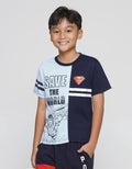 Character Kaos lengan pendek anak laki-laki Print Superman