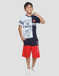 Character Kaos lengan pendek anak laki-laki Print Superman