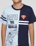 Character Kaos lengan pendek anak laki-laki Print Superman