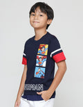 Character Superman Print Kaos Anak Laki-laki