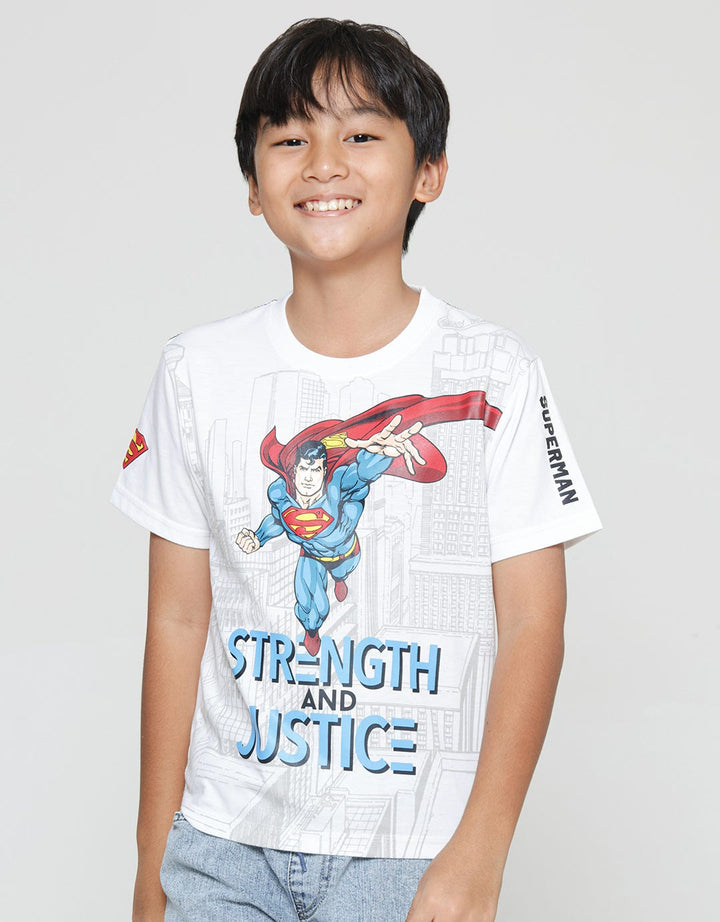 Character Superman Fly City Boys T-shirt