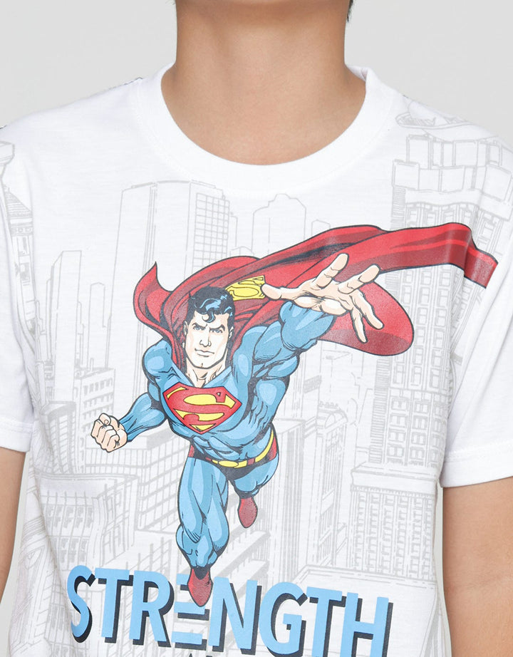 Character Superman Fly City Boys T-shirt