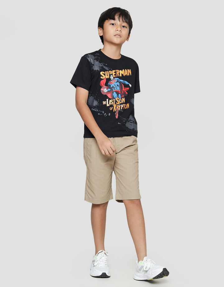Character T-shirt for Boys Print Superman Fly Action