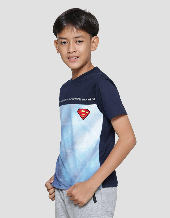 Character Superman Logo Grad Kaos Anak Laki-laki