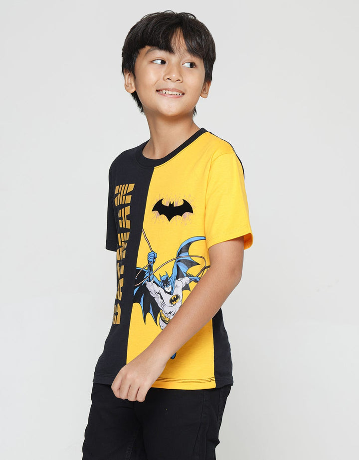 Character Kaos Anak Laki-laki Print Batman Jump Cut Sewn