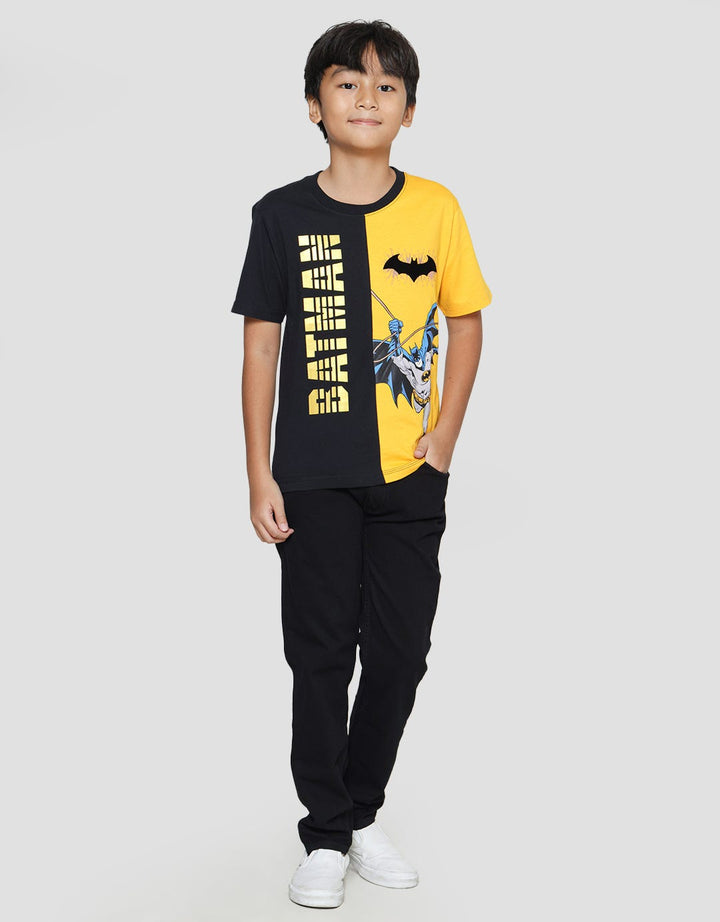 Character Kaos Anak Laki-laki Print Batman Jump Cut Sewn