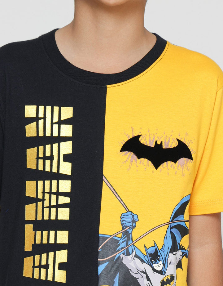 Character Kaos Anak Laki-laki Print Batman Jump Cut Sewn