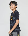 Character Batman Td Logo Tengah Kaos Anak Laki-Laki