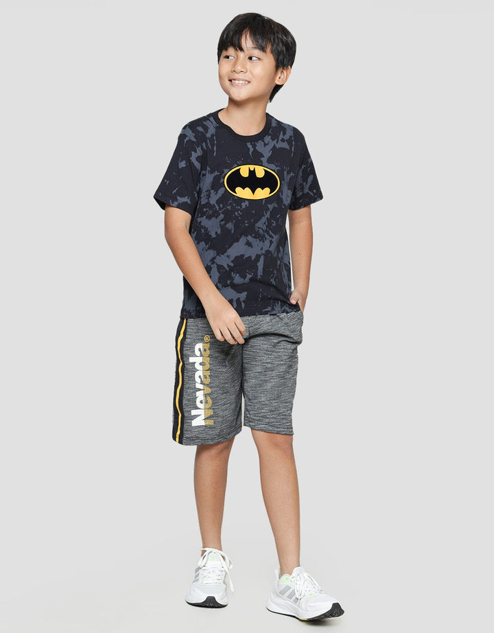 Character Batman Td Logo Tengah Kaos Anak Laki-Laki