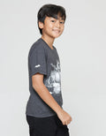 Character Kaos Anak Laki-laki Print Batman Mobile Logo