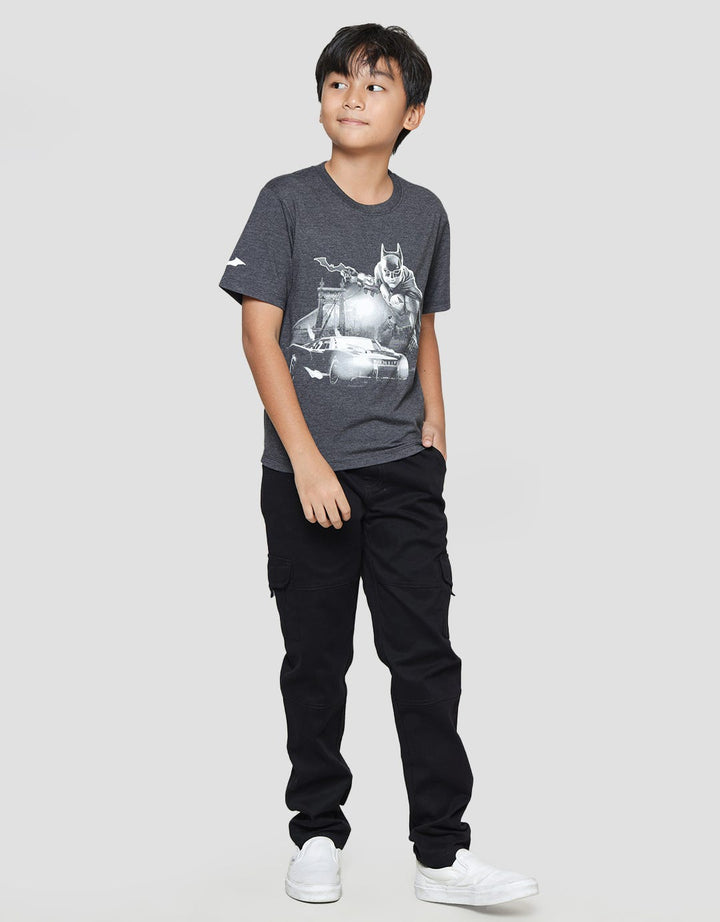 Character Kaos Anak Laki-laki Print Batman Mobile Logo