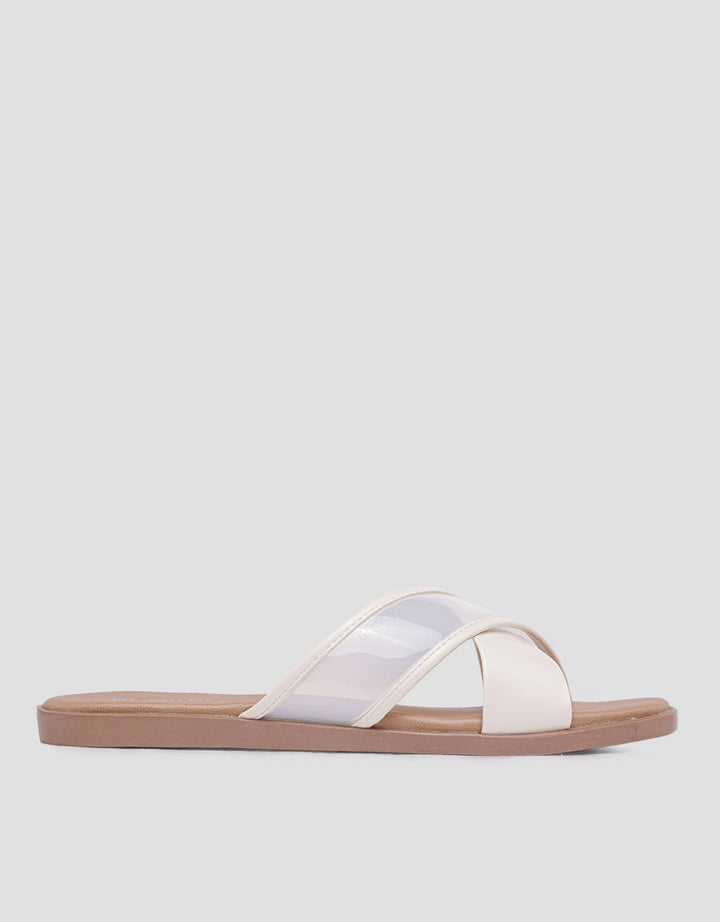 Nevada Glass Cross Ban Slipper Women Sandals