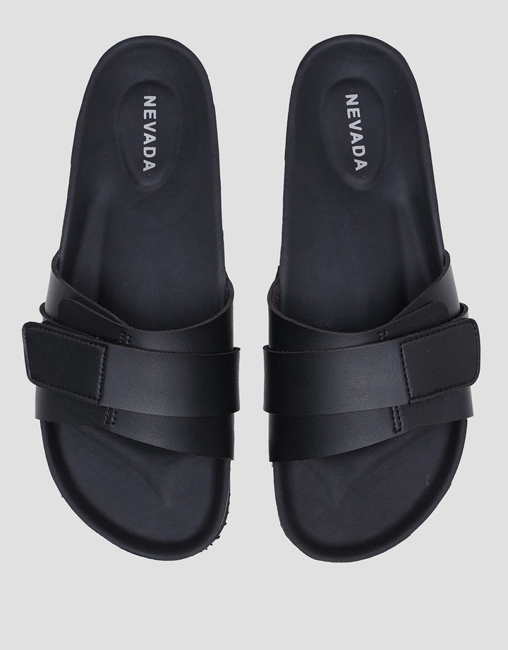 Nevada Stitchy Slipper Wedges Wanita