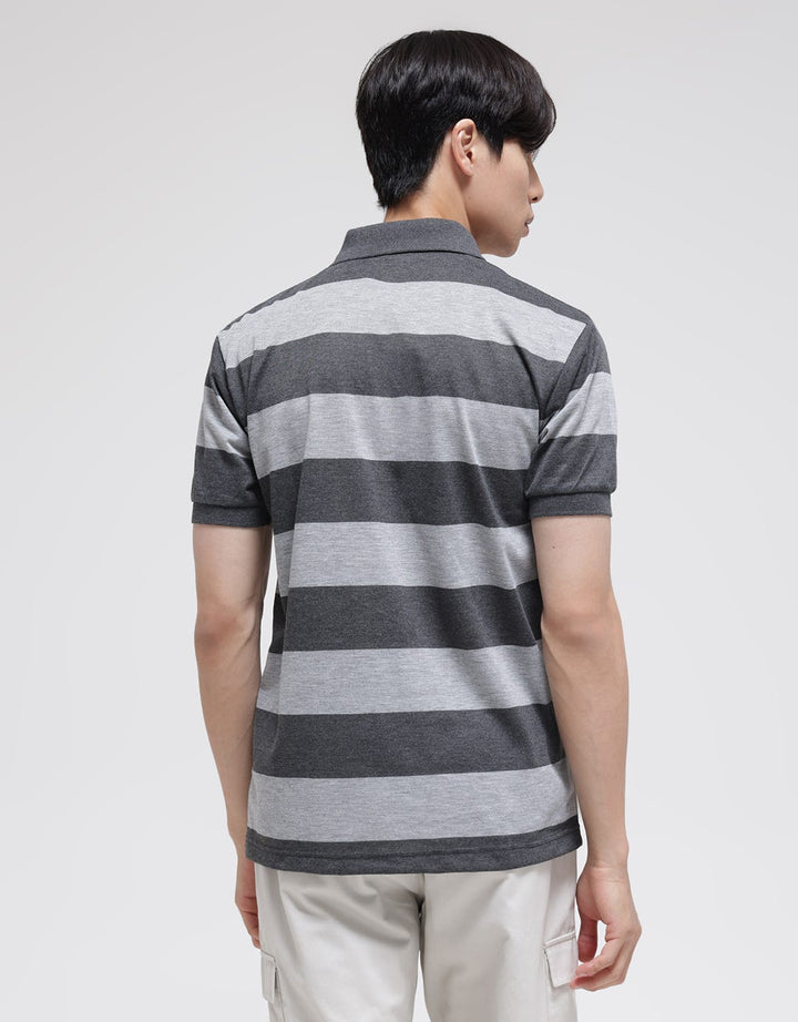 Anyday Stripe Sleeve Polo Shirt Pria