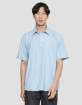 Stanley Adams Regular Texture Dobby Cvc Kemeja Lengan Pendek Pria