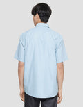 Stanley Adams Regular Texture Dobby Cvc Kemeja Lengan Pendek Pria