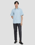 Stanley Adams Regular Texture Dobby Cvc Kemeja Lengan Pendek Pria