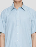 Stanley Adams Regular Texture Dobby Cvc Kemeja Lengan Pendek Pria