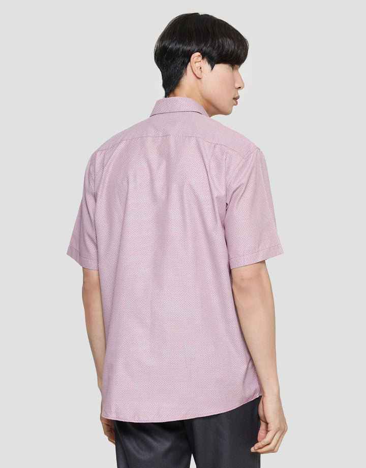 Stanley Adams Kemeja Pria Regular Texture Dobby