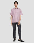 Stanley Adams Kemeja Pria Regular Texture Dobby